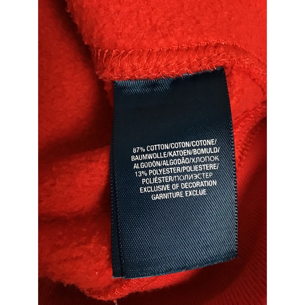 Ralph Lauren Boys Red Embroidered Logo Full-Zip Fleece Hoodie Size 7 - Picture 5 of 6